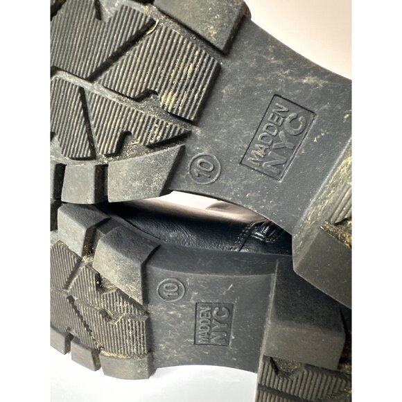 Women’s Size 10 Y2K Chunky Heel Boots Platform Grunge Retro Fall Streetwear - Picture 5 of 8